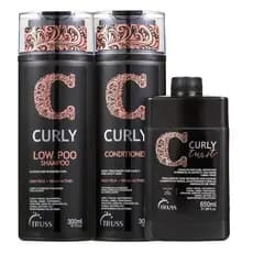 Kit Truss Curly  - Low Poo Shampoo 300ml + Condicionador 300ml + Twist Leave in 650ml