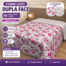 1 Peça Cobre Leito Casal/Queen Dupla Face Avulso 1 Peça | Colcha Matelado Metalasse Macia e Resistente