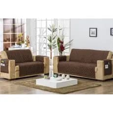 Protetor Sofá 2 e 3 Lugares em Suede Aveludado | Conforto e Proteção