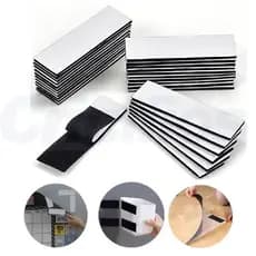 10 Unidades Tiras de Velcro Adesivo (Macho e Fêmea) 2cm x 10cm - Fita de Fixação de Uso Geral