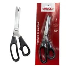 Tesoura de Picotar Círculo Zig Zag 23,5cm 9,25"