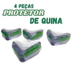 Protetor de Quina 4 unidades ângulo canto mesa de silicone Com Cola Prática