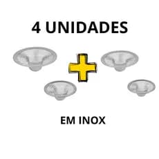 4 Ralinhos Para Pia De Cozinha Inox 4 peças Ralo Peneira Para Não Descer Alimentos