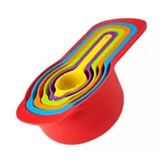 Conjunto Colheres Medidoras Kit Com 6 Peças Prático Cozinha Fácil