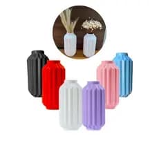 2 Vasos Elegance Decorativo 18cm ( Plástico ) Modelo Novo Luxo Festa Varias Cores