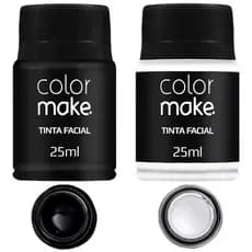 Kit Maquiagem Facial Torcida  timao Tinta Preto E Branco Color Make 35ml