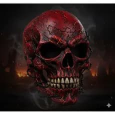 5-10 Máscara Caveira para Halloween e Carnava horripilante