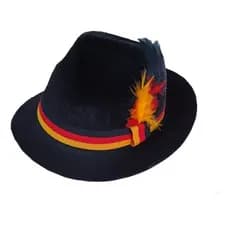 Chapéu Oktoberfest Típico Alemão Festa Oktober Preto Vermelho Verde