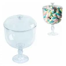 3-9 Taças Confeiteiro Americana Acrilico Com  Tampa 1.250l MR