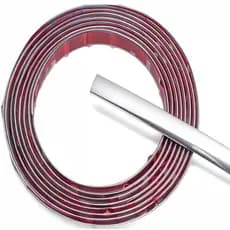 Friso Cromado 7mm Pestana Base de Vidro Janela Para-choque Grade Porta Universal Auto Colante Rolo