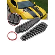 Entrada De Ar Esportivo Universal Capô Intake Preto Scoop Tuning