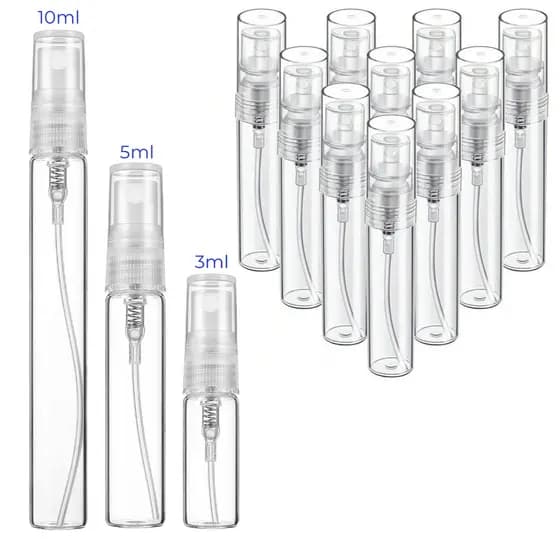 Frascos De Spray 5ml 3ml 10ml P/ Amostra De Perfume Transparente