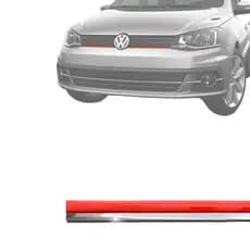 Friso Aplique Grade Gol Voyage Saveiro G6 G7 Vermelho Cromado Esportivo