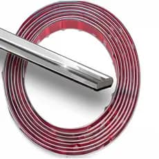 Rolo Friso Cromado Filete Universal Flexivel 5mm