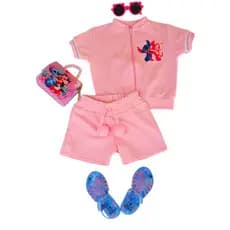 conjunto infantil menina -  kit de roupa do stitch - roupa infantil
