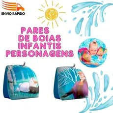 Boia de braço para Nadar Criança Infantil Par de Boias Menino Menina Piscina Praia Princesas Minnie Frozen Mickey Homem-Aranha Vingadores