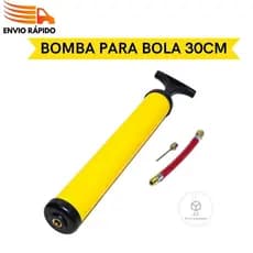 Bomba de Ar Manual com Bico Para Encher Bolas de Futebol Futsal Colchão Infláveis