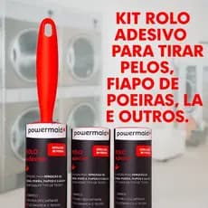Rolo Tira Pelos Rolo Adesivo Com Refil - 30 Folhas