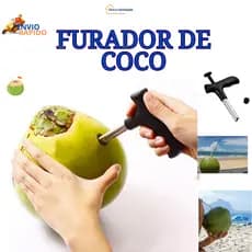 ABRIDOR DE COCO - FURADOR DE COCO VERDE
