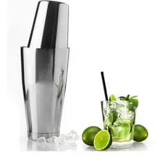 Coqueteleira Boston em Inox 820ml para Barman com Copos de Encaixe Perfeito