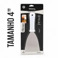 Espátula Aço Inox 4" Para Chapa, Cozinha e Limpeza