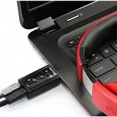 Kit Placas De Som Áudio Externo Adaptador Usb 7.1 Video Game Pc e Notebook - Envio Imediato