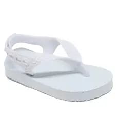 Chinelo Sandália Infantil Menina Menino Feminino Masculino Criança Bebê Leve Confortável Correia Ajustável Branco