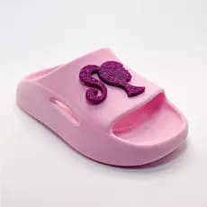 Chinelo Sandália Slide Meninas Barbi Rosa Pink - Calce Fácil Ajustável Leve