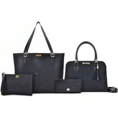 Bolsa Feminina Sacola Grande Shopper Executiva + Bolsa Tote Ombro E Transversal +Necessaire+Carteira