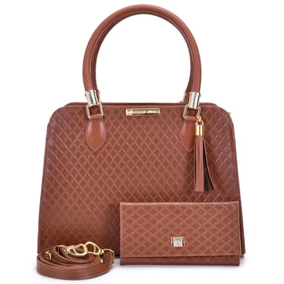 Bolsa Feminina Pasta Casual Tote Pasta De Ombro e Transversal + Carteira Feminina