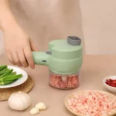 Mini Processador de Alimentos Elétrico Recarregável USB Portátil para Alho, Legumes e Temperos