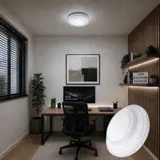 Luminária Painel Plafon Sobrepor Led 26W 3 em 1 Branco Frio Quente Neutro Efeito Brilho Cristal Sala Quarto Escritório