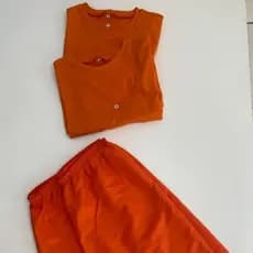 Kit 4 Peças Roupa de Presidio Roupa Preso Roupa Laranja