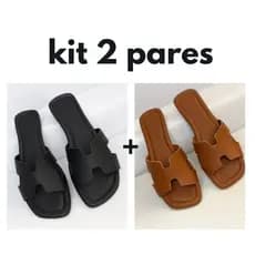 Kit 2 Pares Rasteira Feminina Tendência