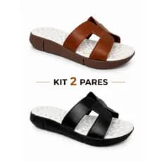 Kit 2 Pares Tamanco Ortopédico Feminino Confortável
