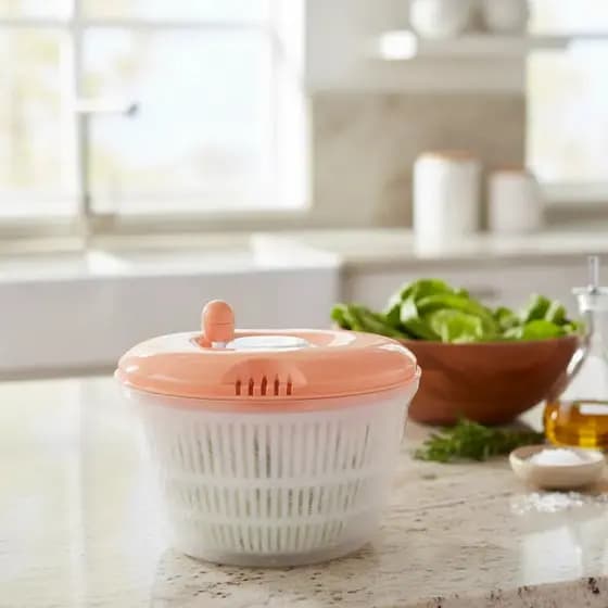 Centrifuga Manual Seca Saladas E Verduras Grande 4,5 Litros