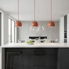 Lustre Pendente Bola Triplo Balcão Cozinha E Mesa De Jantar