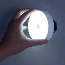 KIT 2 Lâmpada Bicolor Luz Quente Luz Fria Led Recarregável Sem fio com Sensor de Presença Luminária