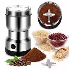 Moedor Café Elétrico 110v Inox Triturador Grãos Sementes Temperos Multiuso Cozinha Casa Cafe Moido