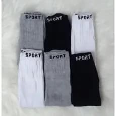 Kit 3/6/12/18/24 Pares Meia Adulto Masculina Feminina Esportiva Cano Alto Algodão