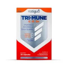 Vitamina C+d+zinco Quelato Tri Mune Tripla Ação 30 Capsulas