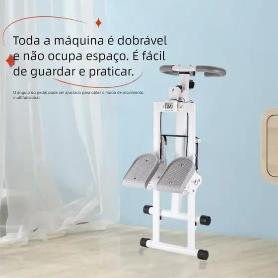 Escada Caminhada Dobrável Exercício Fitness Máquina De Escalada Simulador Ate 150kg