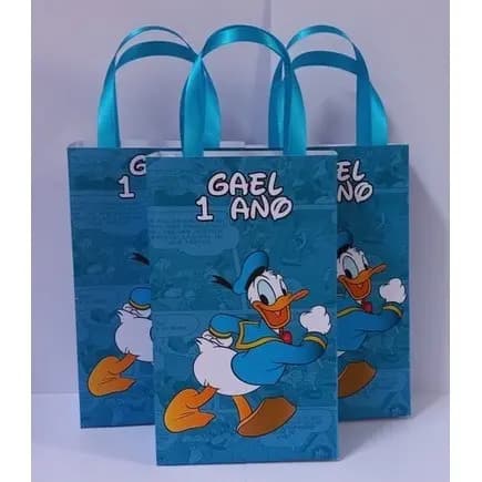 15 Sacolinha Surpresa Personalizada Tema Pato Donald