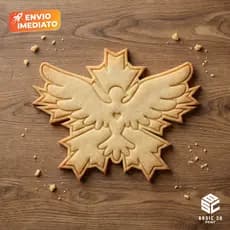 Cortador e Marcador Espírito Santo 6,5cm Molde de Biscoito para Batizado e Confeitaria Artesanal