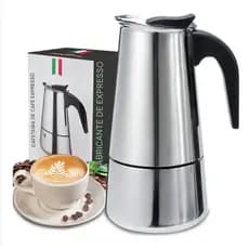 Cafeteiras Italiana Capacidade 4,6,9,12 Xicaras Aço Inoxidável Inox Moka Café Expresso 600ml Grande