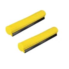 Kit 2 Unidades Refil Mop Rodo Mágico Absorvente Esfregão Limpeza Multiuso Amarelo