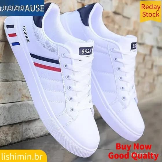 Mikarause White Casual Shoes Masculinos Sapatos De Couro Esportivo Masculino Conforto De Corrida Mocassim Moda Masculina