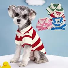 Camiseta Pólo Cachorro Roupa Cães Pequenas Médias Colete Gatos Para Animais De Estimação Casaco