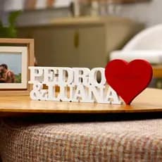 Presente Dia Dos Namorados Letreiro Nomes Data Personalizado