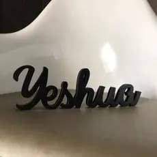 Yeshua palavra Decorativa Letrinha Decoração